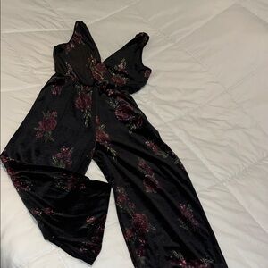 Love on a Hanger Black Moto-Style Jumpsuit